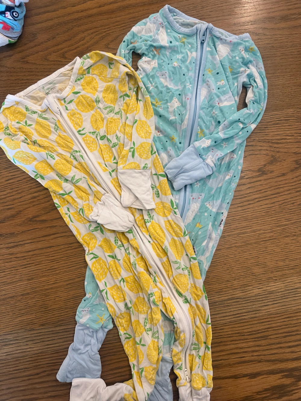 Bundle 2 Footies Little Sleepies 6-12 months